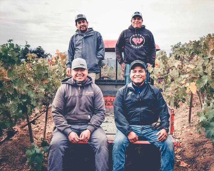 Amizetta Estate Winery Vineyard team